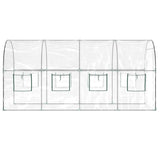 NNEVL Greenhouse Transparent 160x400x190 cm PVC&Powder-coated Steel
