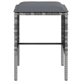NNEVL 5 Piece L-shaped Couch Sofa Set with Cushions Poly Rattan Grey