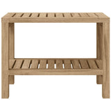NNEVL Bathroom Side Table 50x40x45 cm Solid Wood Teak