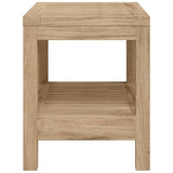 NNEVL Bathroom Side Table 50x40x45 cm Solid Wood Teak
