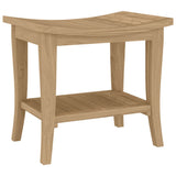 NNEVL Bathroom Side Table 50x35x45 cm Solid Wood Teak