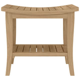 NNEVL Bathroom Side Table 50x35x45 cm Solid Wood Teak