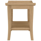 NNEVL Bathroom Side Table 50x35x45 cm Solid Wood Teak