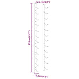 NNEVL Wall Mounted Wine Rack for 12 Bottles White Iron
