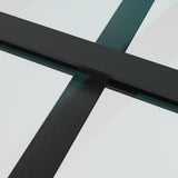 NNEVL Sliding Door Black 76x205 cm ESG Glass and Aluminium