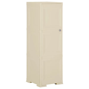 NNEVL Plastic Cabinet 40x43x125 cm Wood Design Angora White