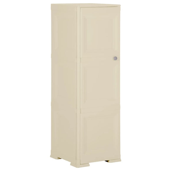 NNEVL Plastic Cabinet 40x43x125 cm Wood Design Angora White