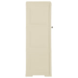 NNEVL Plastic Cabinet 40x43x125 cm Wood Design Angora White