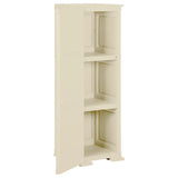 NNEVL Plastic Cabinet 40x43x125 cm Wood Design Angora White