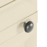 NNEVL Plastic Cabinet 40x43x125 cm Wood Design Angora White