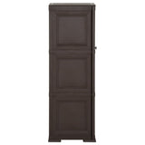 NNEVL Plastic Cabinet 40x43x125 cm Wood Design Brown