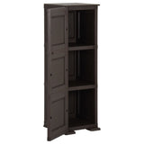 NNEVL Plastic Cabinet 40x43x125 cm Wood Design Brown