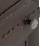 NNEVL Plastic Cabinet 40x43x125 cm Wood Design Brown
