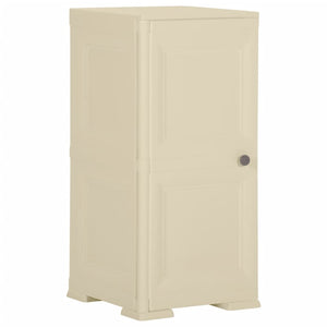 NNEVL Plastic Cabinet 40x43x85.5 cm Wood Design Angora White