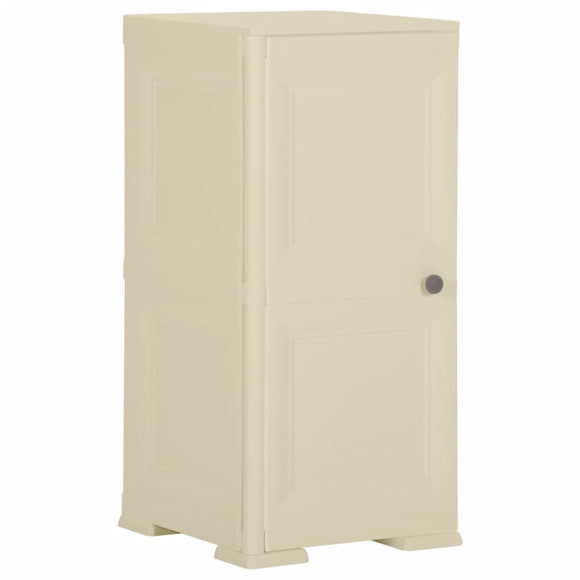 NNEVL Plastic Cabinet 40x43x85.5 cm Wood Design Angora White
