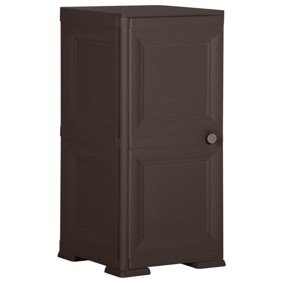 NNEVL Plastic Cabinet 40x43x85.5 cm Wood Design Brown