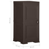 NNEVL Plastic Cabinet 40x43x85.5 cm Wood Design Brown