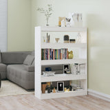 NNEVL Book Cabinet/Room Divider White 100x30x135 cm