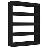 NNEVL Book Cabinet/Room Divider Black 100x30x135 cm