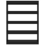 NNEVL Book Cabinet/Room Divider Black 100x30x135 cm