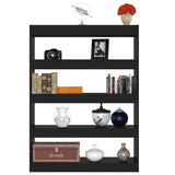 NNEVL Book Cabinet/Room Divider Black 100x30x135 cm