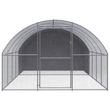 NNEVL Outdoor Chicken Coop 3x4x2 m Galvanised Steel
