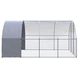 NNEVL Outdoor Chicken Coop 3x4x2 m Galvanised Steel