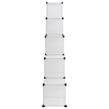 NNEVL Storage Cube Organiser with 15 Cubes Transparent PP