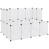 NNEVL Small Animal Cage Transparent 143x107x93 cm PP and Steel