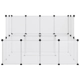 NNEVL Small Animal Cage Transparent 143x107x93 cm PP and Steel