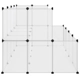NNEVL Small Animal Cage Transparent 143x107x93 cm PP and Steel