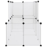 NNEVL Small Animal Cage Transparent 142x74x93 cm PP and Steel