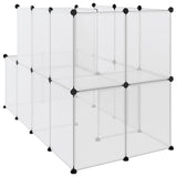 NNEVL Small Animal Cage Transparent 142x74x93 cm PP and Steel