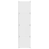 NNEVL Cube Storage Cabinet for Kids with 10 Cubes White PP