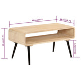 NNEVL Coffee Table 95x40x45 cm Solid Wood Mango