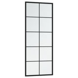 NNEVL Wall Mirror Black 100x40 cm Metal