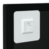 NNEVL Wall Mirror Black 100x40 cm Metal