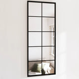 NNEVL Wall Mirror Black 100x40 cm Metal