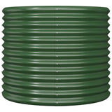 NNEVL Garden Planter Powder-coated Steel 80x80x68 cm Green