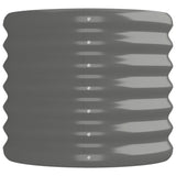 NNEVL Garden Raised Bed Powder-Coated Steel 152x40x36 cm Grey