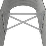 NNEVL Garden Raised Bed Powder-Coated Steel 152x40x36 cm Grey