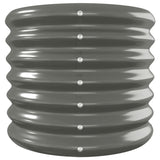 NNEVL Garden Raised Bed Powder-Coated Steel 332x40x36 cm Grey