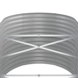 NNEVL Garden Raised Bed Powder-Coated Steel 152x80x68 cm Silver