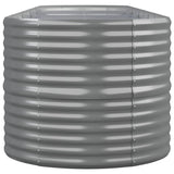 NNEVL Garden Raised Bed Powder-Coated Steel 368x80x68 cm Grey