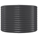 NNEVL Garden Raised Bed Powder-coated Steel 322x100x68 cm Anthracite