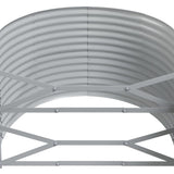 NNEVL Garden Raised Bed Powder-coated Steel 322x100x68 cm Anthracite