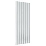 NNEVL Roof Panels 12 pcs Powder-coated Steel Grey 100x36 cm