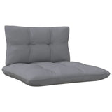 NNEVL 3-Seater Garden Sofa with Grey Cushions Solid Pinewood