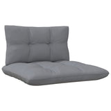NNEVL 4-Seater Garden Sofa with Grey Cushions Solid Pinewood