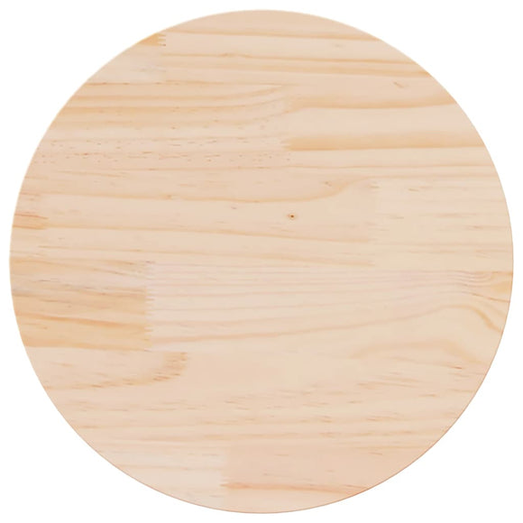NNEVL Table Top Ø70x2.5 cm Solid Wood Pine